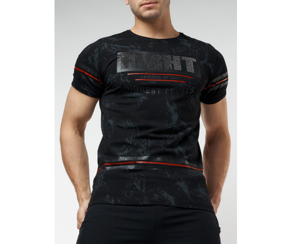 Подростковая футболка черного цвета 220144Ch