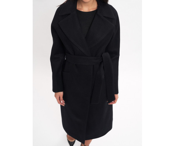 Пальто демисезонное черного цвета 4444Ch