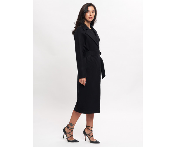 Пальто демисезонное черного цвета 4444Ch