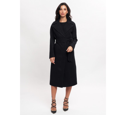 Пальто демисезонное черного цвета 4444Ch