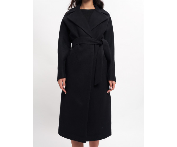 Пальто демисезонное черного цвета 4444Ch