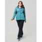 Костюм женский  большого размера бирюзового цвета 02036-1Br
