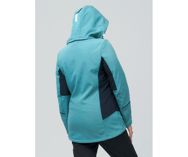 Костюм женский  большого размера бирюзового цвета 02036-1Br