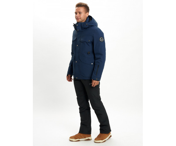 Горнолыжный костюм мужской  темно-синего цвета 02088TS