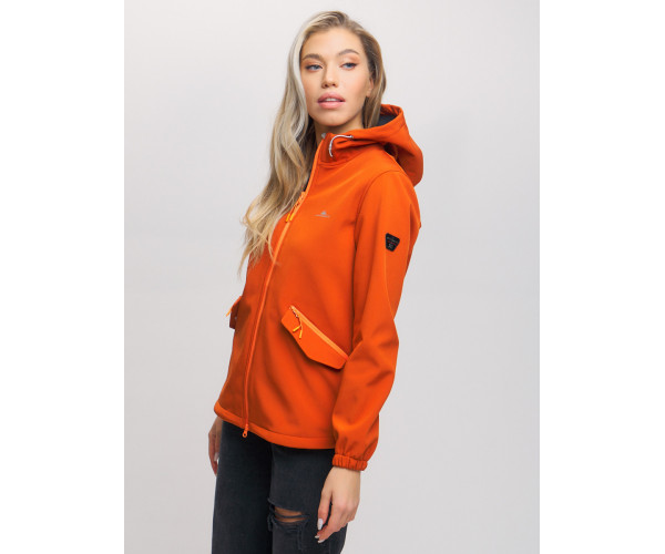 Ветровка  женская оранжевого цвета 20014O