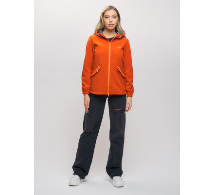 Ветровка  женская оранжевого цвета 20014O
