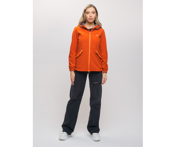 Ветровка  женская оранжевого цвета 20014O