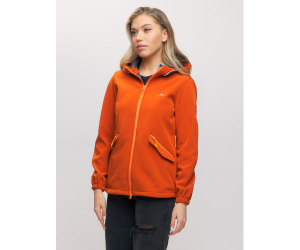 Ветровка  женская оранжевого цвета 20014O
