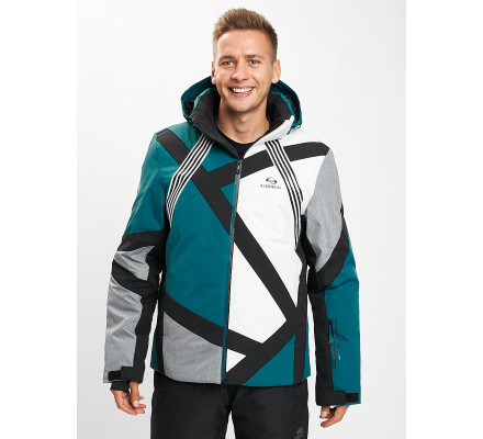 Горнолыжная куртка мужская темно-зеленого цвета 77015TZ