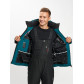 Горнолыжная куртка мужская темно-зеленого цвета 77015TZ