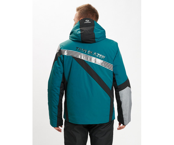 Горнолыжная куртка мужская темно-зеленого цвета 77015TZ