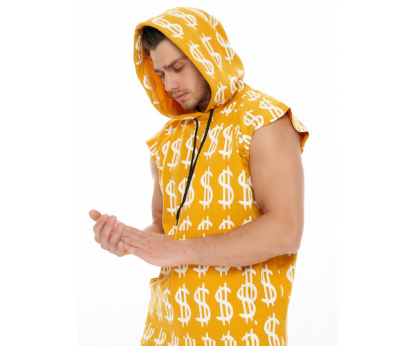 Костюм шорты и футболка горчичного цвета 9166G