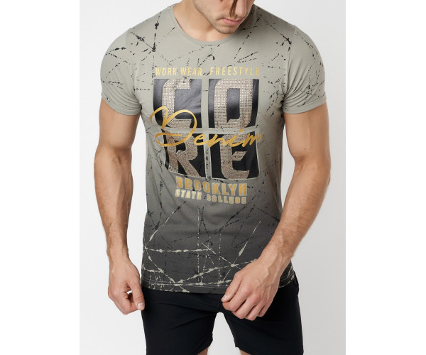 Подростковая футболка бежевого цвета 220145B