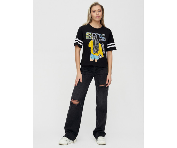 Топ футболка женская белого цвета 14007Ch