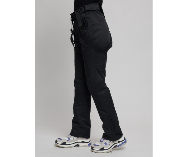 Горнолыжный костюм женский темно-синего цвета 077033TS