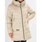 Куртка зимняя big size бежевого цвета 7519B