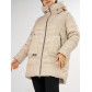 Куртка зимняя big size бежевого цвета 7519B