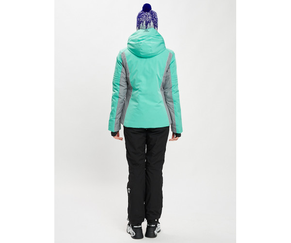 Горнолыжный костюм женский бирюзового цвета 077034Br