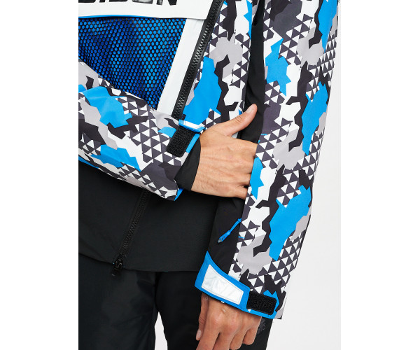 Горнолыжный костюм анорак мужской синего цвета 077027S