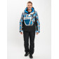 Горнолыжный костюм анорак мужской синего цвета 077027S