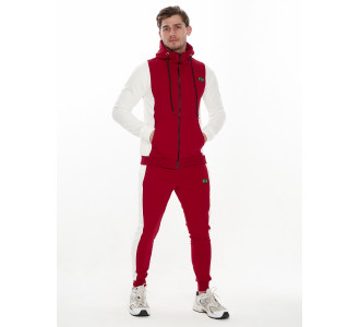 Спортивный костюм трикотажный красного цвета 9154Kr