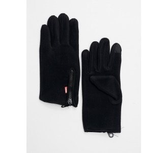 Перчатки женские на флисе темно-коричневого цвета 612Ch