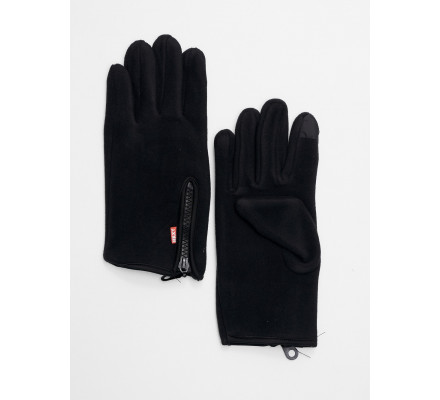 Перчатки женские на флисе темно-коричневого цвета 612Ch