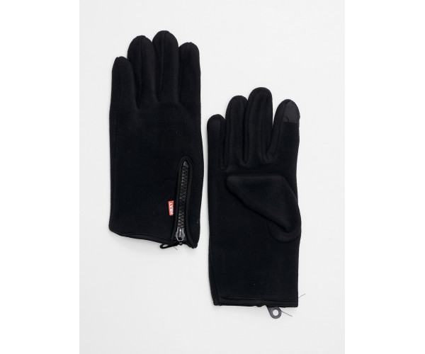 Перчатки женские на флисе темно-коричневого цвета 612Ch