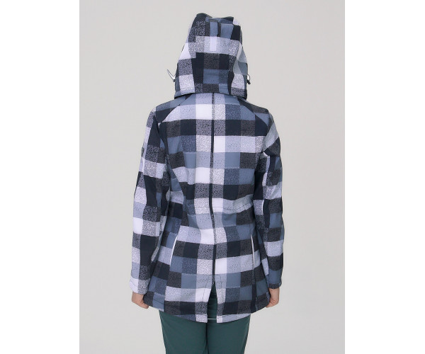 Женский осенний весенний костюм спортивный softshell серого цвета 01923Sr