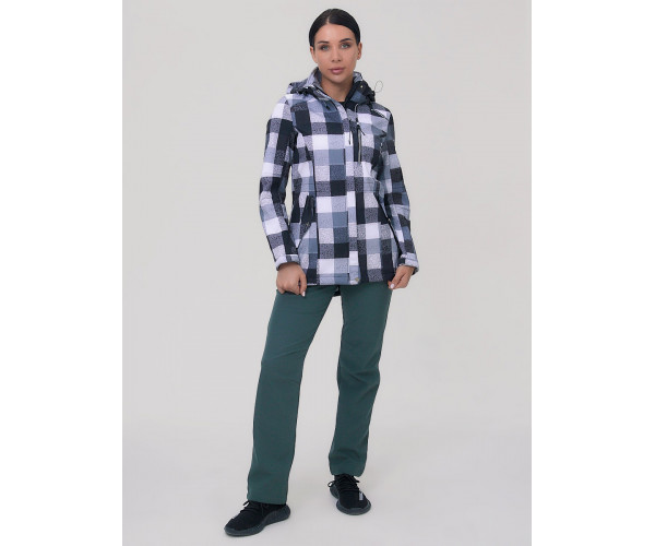 Женский осенний весенний костюм спортивный softshell серого цвета 01923Sr