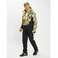 Горнолыжный костюм анорак мужской желтого цвета 077027J