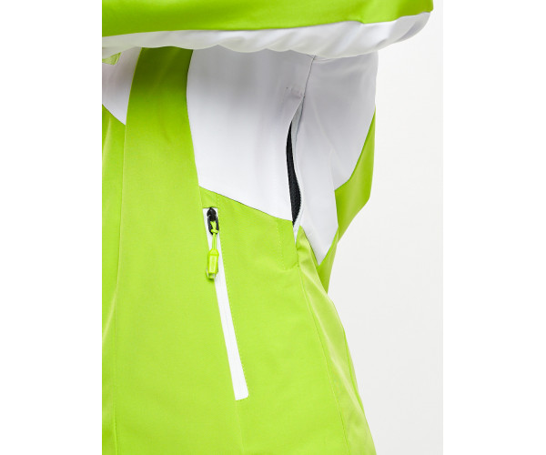 Горнолыжный костюм женский зеленого цвета 077030Z