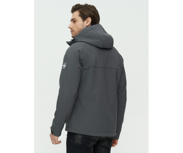 Ветровка мужская  темно-серого цвета 2105TC