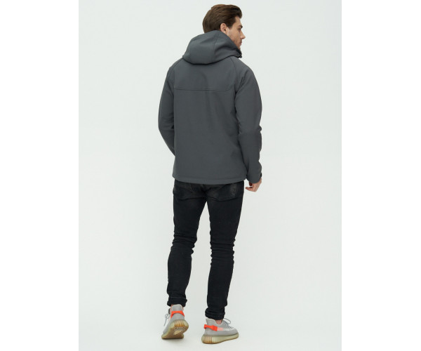 Ветровка мужская  темно-серого цвета 2105TC