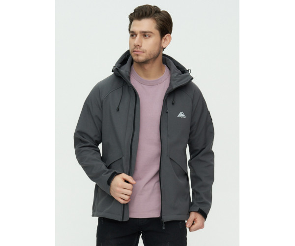 Ветровка мужская  темно-серого цвета 2105TC