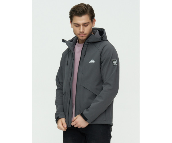 Ветровка мужская  темно-серого цвета 2105TC