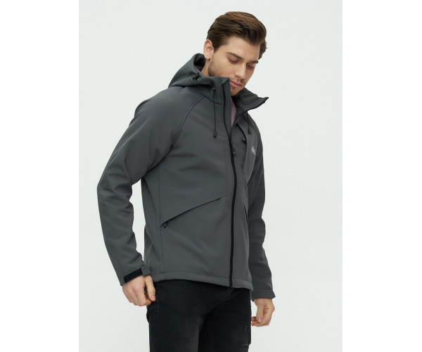 Ветровка мужская  темно-серого цвета 2105TC