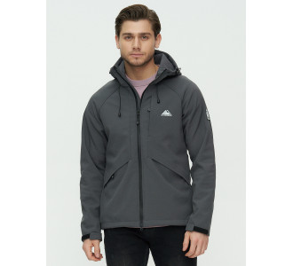 Ветровка мужская  темно-серого цвета 2105TC