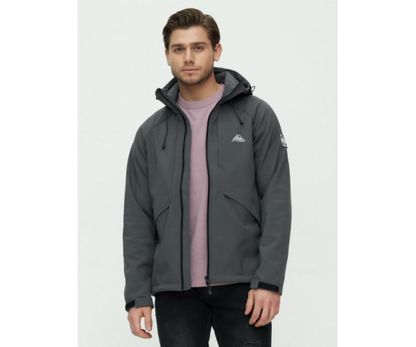 Ветровка мужская  темно-серого цвета 2105TC