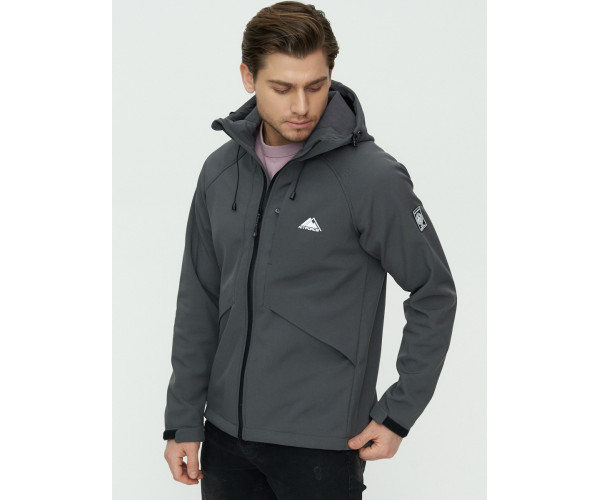 Ветровка мужская  темно-серого цвета 2105TC