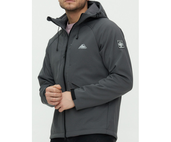 Ветровка мужская  темно-серого цвета 2105TC