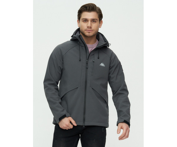 Ветровка мужская  темно-серого цвета 2105TC