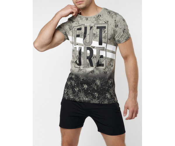 Подростковая футболка бежевого цвета 220147B