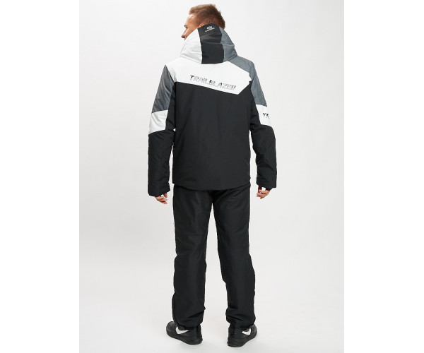 Горнолыжный костюм мужской белого цвета 077013Bl