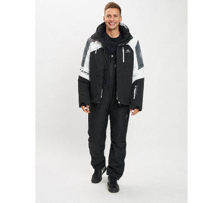 Горнолыжный костюм мужской белого цвета 077013Bl
