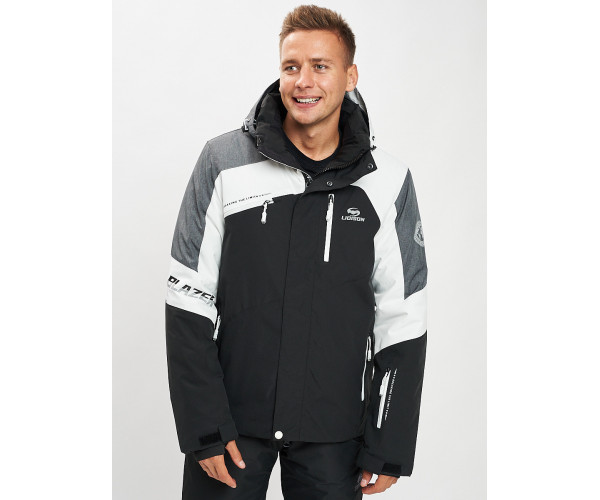 Горнолыжный костюм мужской белого цвета 077013Bl