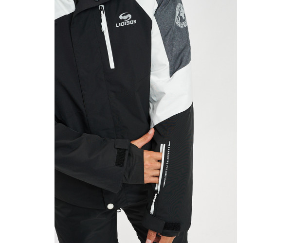 Горнолыжный костюм мужской белого цвета 077013Bl