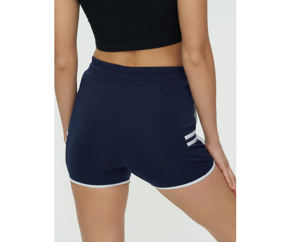 Спортивные шорты женские темно-синего цвета 3010TS