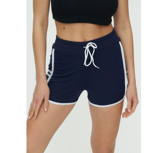 Спортивные шорты женские темно-синего цвета 3010TS