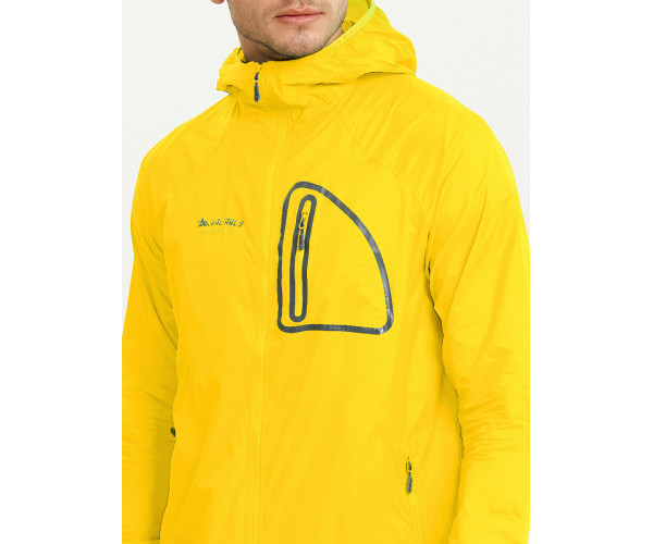 Ветровка спортивная Valianly мужская желтого цвета 93419J